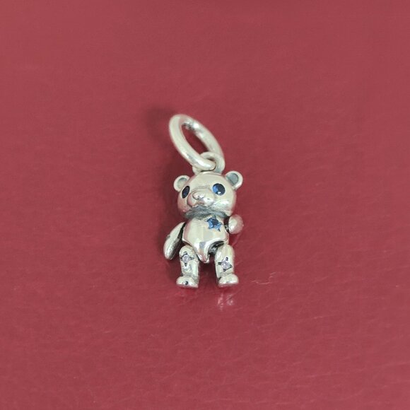 Pandora Movable Teddy Bear Dangle Charm S925 Silver with box - Picture 1 of 4